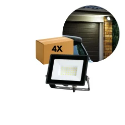 LED Projektør | 4-Pak | 6500K | 2505lm | 30W | IP65