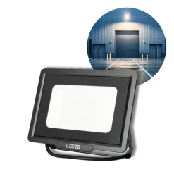LED projektør | 4-Pak | 4000K | 4250lm | 50W | IP65 | LED2B MH | Sort