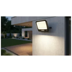 LED projektør | 4-Pak | 6000K | 200W | 18000lm | IP65 | Sort | Masser af lys