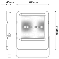 LED Projektør | 4-Pak | SMD | 200W | 32.000LM | 4000K | IP65