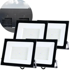 LED Projektør | 4-Pak | 100 W | 8500 lm | 4000K | IP65