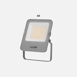 LED Projektør | 4-Pak | 50W | 8000LM | 4000K | IP65