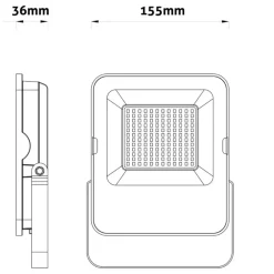 LED Projektør | 4-Pak | 50W | 8000LM | 4000K | IP65