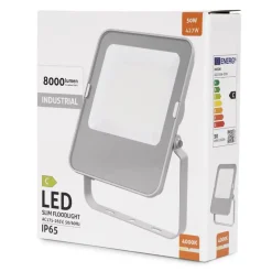 LED Projektør | 4-Pak | 50W | 8000LM | 4000K | IP65