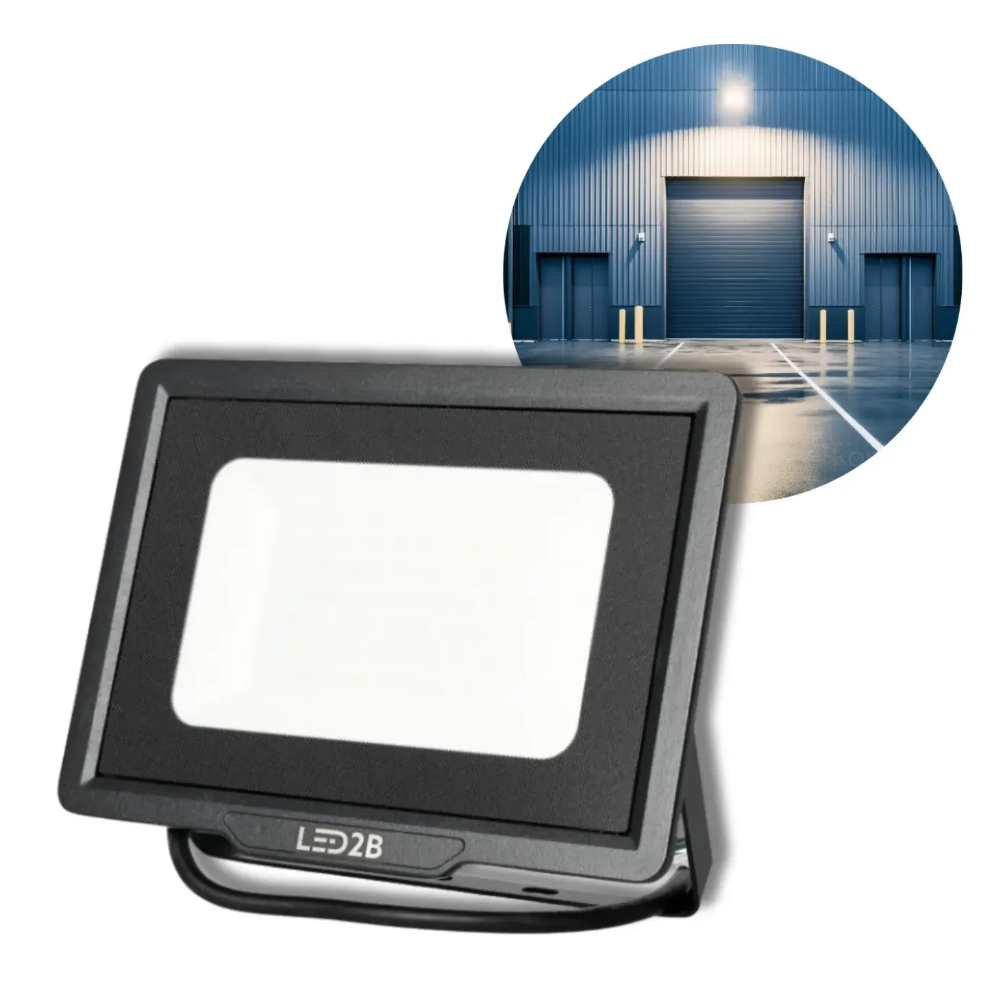 LED projektør | 4-Pak | 100W | 8500lm | 6500K | IP65