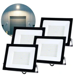 LED projektør | 4-Pak | 100W | 8500lm | 6500K | IP65