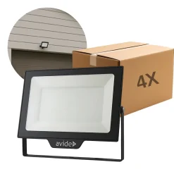 LED Projektør | 4-Pak | 200W | 20.000lm | 4000K | IP65