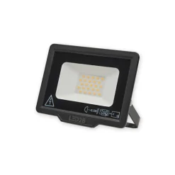 LED Projektør | 20W | IP65 | 4000K | Sort | MH