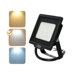 LED Projektør | 20W | IP65 | 4000K | Sort | MH