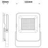 LED Projektør | 50W | 8000LM | 4000K | IP65
