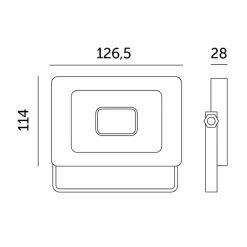 LED Projektør | 20W | 1620lm | 6500K | IP65