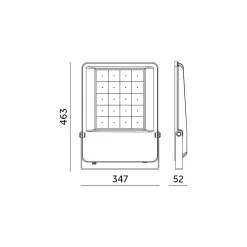 LED Projektør | 300W | 45200lm | 5000K | IP65 | 90° | 0-10V