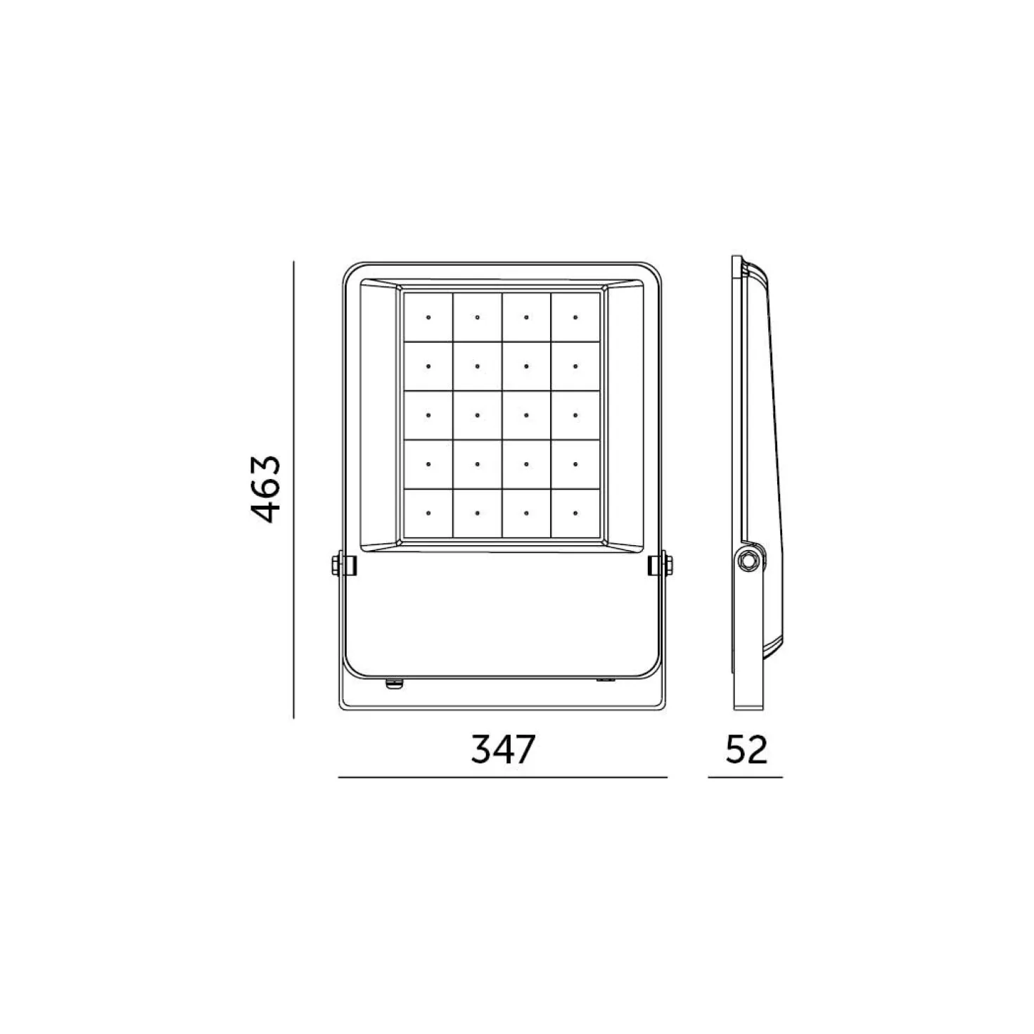 LED Projektør | 300W | 45200lm | 5000K | IP65 | 90° | 0-10V