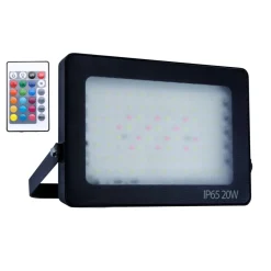 LED projektør | 20W | 2070lm | RGBW | IP65