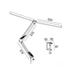 LED Skrivebordslampe | 3CCT | 1400lm | 28W | TENUIX | Sort