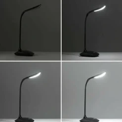 LED Skrivebordslampe | USB Lampe | Batteri Lampe | Dæmpbar | Trådløs | Sort