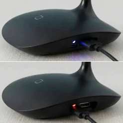LED Skrivebordslampe | USB Lampe | Batteri Lampe | Dæmpbar | Trådløs | Sort