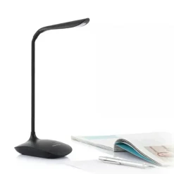 LED Skrivebordslampe | USB Lampe | Batteri Lampe | Dæmpbar | Trådløs | Sort