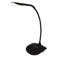 LED Skrivebordslampe | USB Lampe | Batteri Lampe | Dæmpbar | Trådløs | Sort