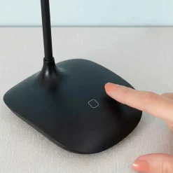 LED Skrivebordslampe | USB Lampe | Batteri Lampe | Dæmpbar | Trådløs | Sort