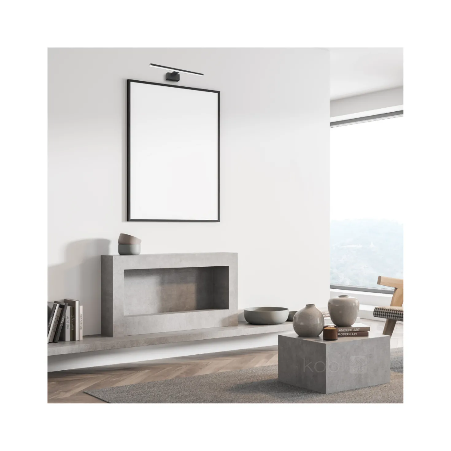 LED Spejlarmatur | 60 cm | 12W | Sort