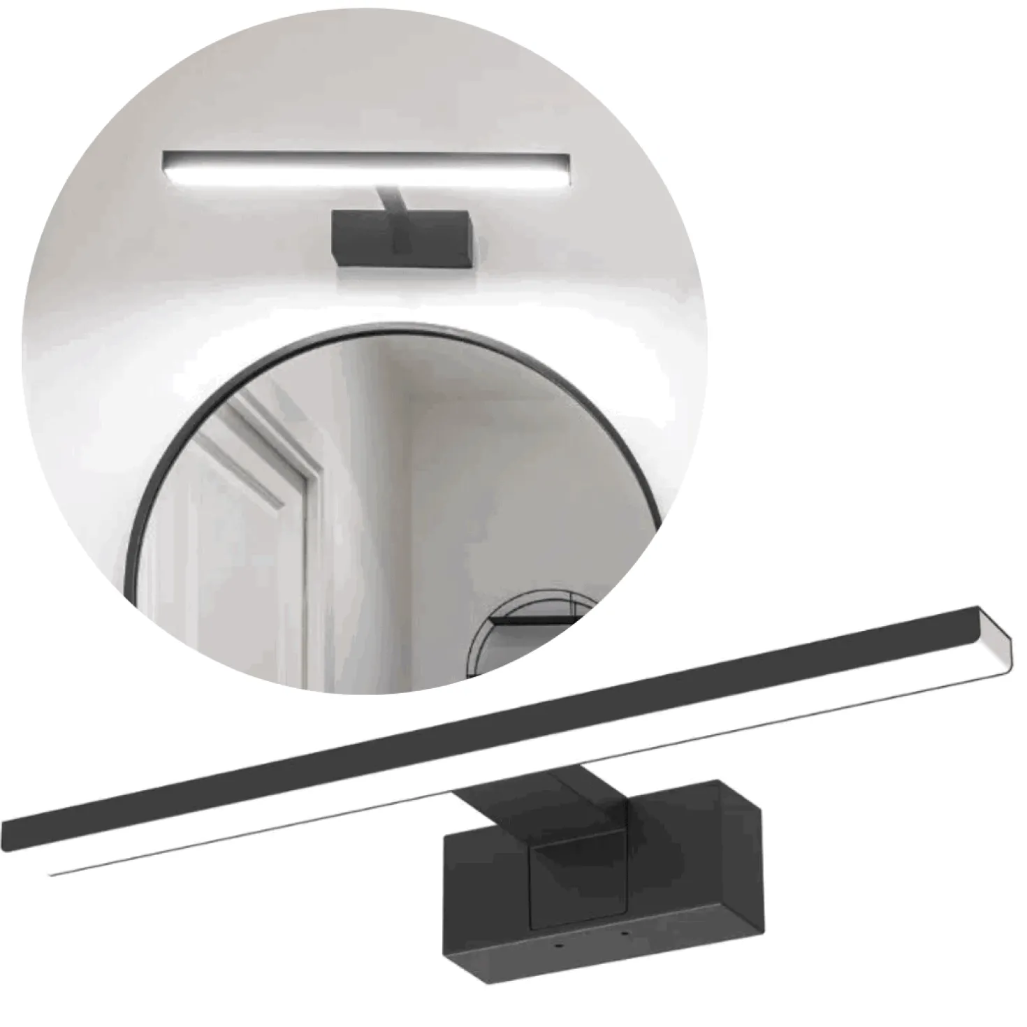 LED spejlarmatur | 50 cm | 10W | Sort