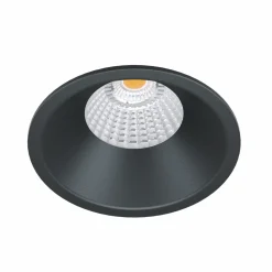 LED Spot | ISO Lavprofil | 3000K | 7W | IP54 | Sort