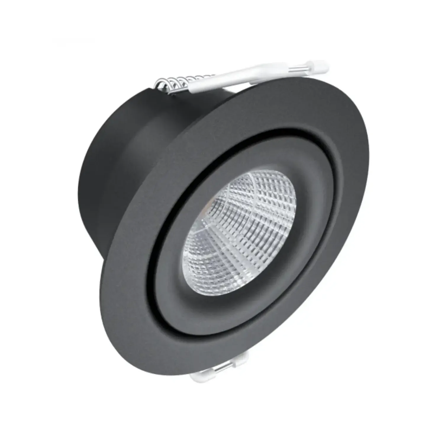 LED Spot | ISO Lavprofil | Sort | 3000K | 6W | IP54