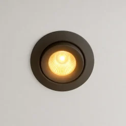 LED Spot | ISO Lavprofil | Sort | 3000K | 6W | IP54