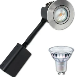 LED Spot | Philips Gu10 | PRIMA | Børstet Alu | 230V (Dæmpbar)