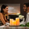 LED stearinlys | 3 stk. bloklys | Multifarvet | Inkl. fjernbetjening