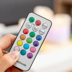 LED stearinlys | 3 stk. bloklys | Multifarvet | Inkl. fjernbetjening