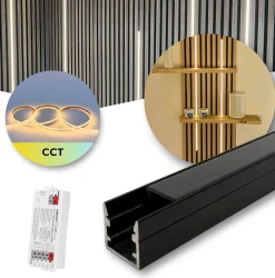 LED til Akustikpanel | CCT | 120cm | Inkl. Controller & Profil