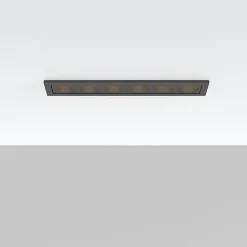 Lineært LED Indbygningsspot | 3CCT | 650lm | 9W | Linex LN6 | Sort