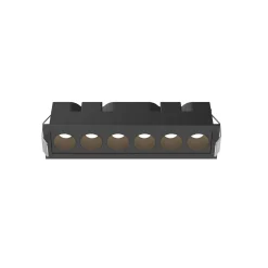 Lineært LED Indbygningsspot | 3CCT | 650lm | 9W | Linex LN6 | Sort