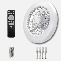Loftventilator Med Lys | 2-Pak | 63W | CCT 3000-6500K | Ø485 | Fjernbetjening
