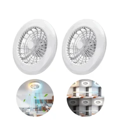 Loftventilator Med Lys | 2-Pak | 63W | CCT 3000-6500K | Ø485 | Fjernbetjening