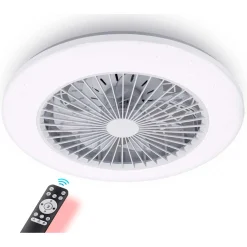 Loftventilator Med Lys | 63W | CCT 3000-6500K | Ø485 | Fjernbetjening