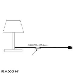 Lysdæmper til ledning | 4-25w LED | Alldim | Hvid