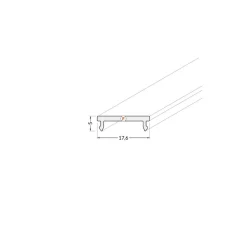 Lyskinne til Troldtekt COB | 6m Sæt | 24v LED | Sort | 3000K