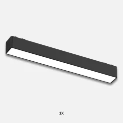 Lysskinne til SlimTrack Skinnesystem | 23cm | 24V | CCT | 1000lm | 10W | Sort