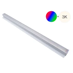 Lysskinne til Troldtekt | Planforsænket | 24V | 60cm | RGBW (3000K)