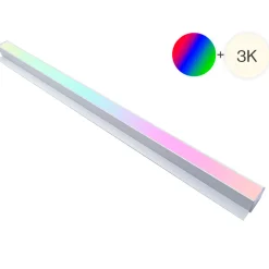 Lysskinne til Troldtekt | Planforsænket | 24V | 60cm | RGBW (3000K)