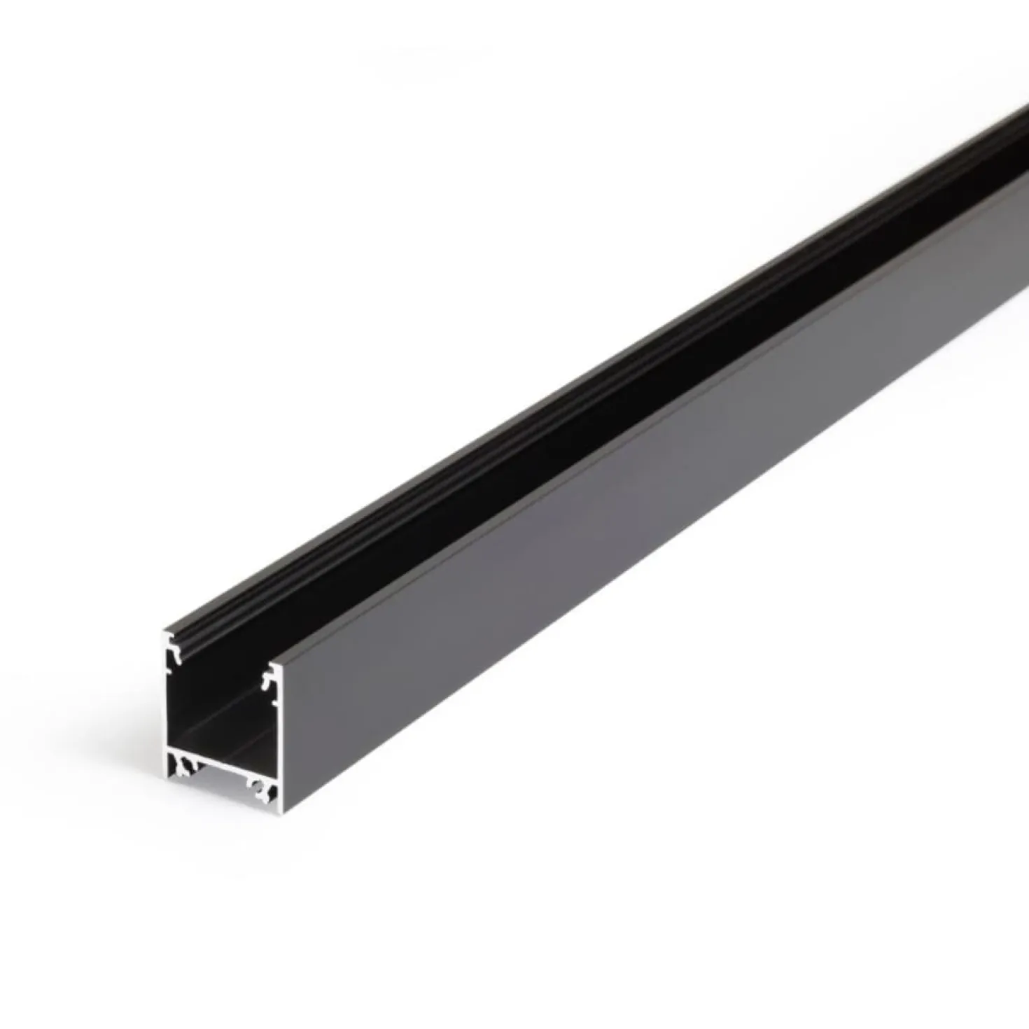 Lysskinne til Troldtekt 230V | 10m Sæt | Sort | LED | 4500K