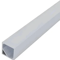 1m Alu hjørneprofil med firkantet diffuser | Op til 10mm LED Strip