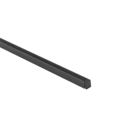 1m Aluprofil med diffuser | 7,8x9mm | Sort | Til LED strip