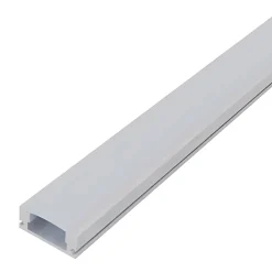 1m Aluprofil med milky diffuser | 17x7mm | Op til 12mm LED strip
