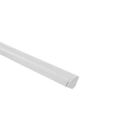 1m Aluprofil med milky diffuser | 18x18 mm | Hvid