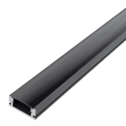 1m Aluprofil med sort diffuser | 17x7mm | Op til 12mm LED strip