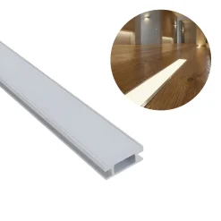 1m Aluprofil til indbygning i gulv | Op til 10mm LED strip
